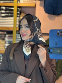 مینی اسکارف ابریشم کالکشن مشکی