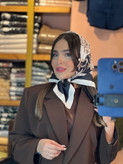 مینی اسکارف ابریشم کالکشن مشکی