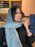 شال توری کالکشن آبی آسمانی