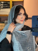 شال توری کالکشن آبی آسمانی