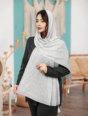 شال نخی کالکشن آبی آسمانی