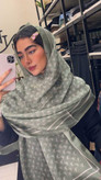 شال حریر کالکشن سبز سیج
