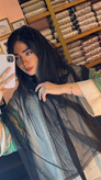 شال توری دور گیپور نگینی طرح پاپیون