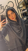شال حریر لمه دور مروارید