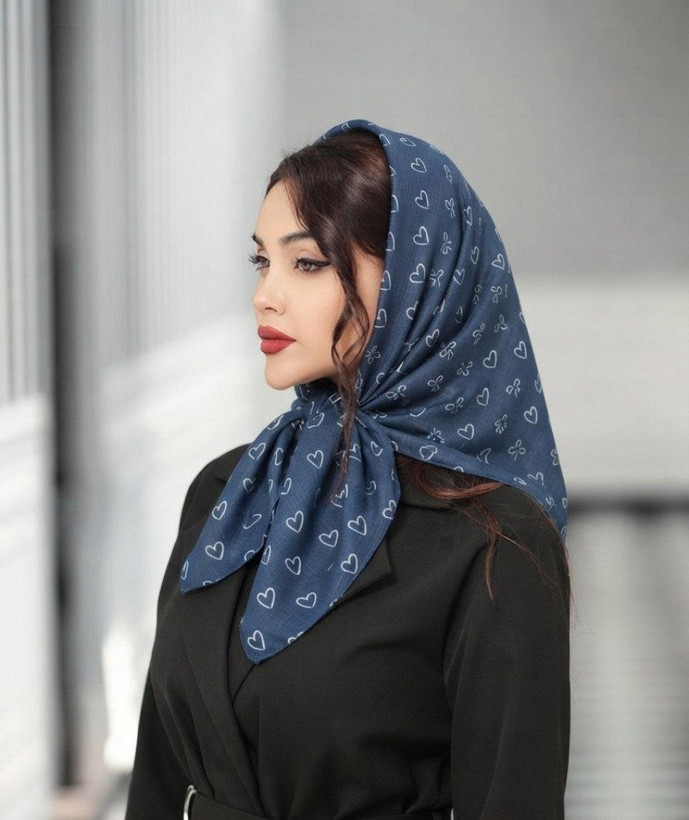 مینی اسکارف حریر نخ کالکشن قلب